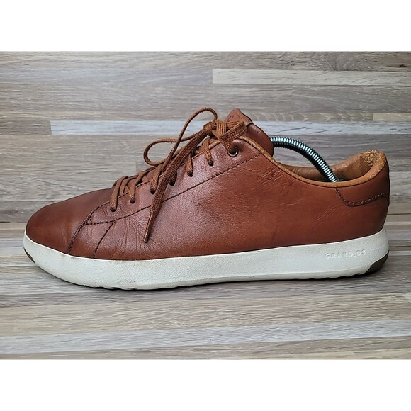 Cole Haan GrandPro Men's Size 11 Brown Leather GrandOs Comfort Sneaker Lace Up - Picture 5 of 13